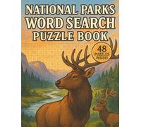US National Parks Word Search Puzzle Book: 48 engaging word search puzzles exploring U.S. National Parks - fun for kids & adults, travel-friendly, with all solutions included.
