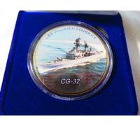 US Navy - Uss William H.Standley (CG-32) Moneta di Sfida W/Presentazione Box