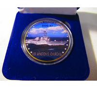 US Navy - Uss Winston S.Churchill (DDG-81) Moneta di Sfida W/Presentazione Box