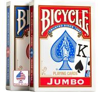 US Playing Card Co. 1004949 Carte da gioco Bicycle Jumbo, 2 pacchi (blu e rosso)
