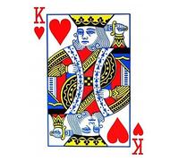 US Playing Card Company Mazzo di Carte Tutte Uguali Dorso Blu (Re di Cuori)