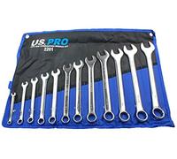 US PRO 11 pz Imperial/SAE/AF Chiave Combinata Set 3/8"-1" 2201