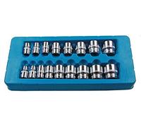 US PRO 1376 - Set di 17 bussole a 6 punti da 8 a 24 mm, 17 pezzi