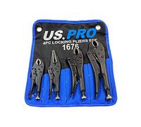 US Pro 1676 - Set di 4 pinze di bloccaggio da 12,7 cm, 16,5 cm, 17,8 cm, 25,4 cm