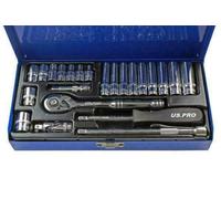 US Pro 24pc 1/4 Dr Metrico Presa Set 6pt Leggero E Profondo Prese B3253