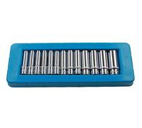 US PRO B1388 - Set di 13 chiavi a bussola esagonali, 1/4", 4-14 mm