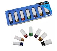 US PRO B1686 - Bussole per cerchi in lega da 1/2", 17-27 mm, colore: Blu