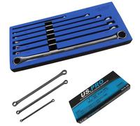 US PRO B3222 - Set di 7 chiavi a doppia estremità, extra lunghe, 8-24 mm