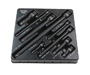 US PRO INDUSTRIAL Set di 9 barre di estensione a impatto da 1/4", 3/8", 1/2" Drive 3465