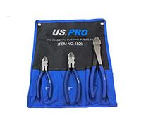 US Pro Set di 3 pinze diagonali per taglio laterale, 15,2 cm, 20,3 cm, 25,4 cm, 1820