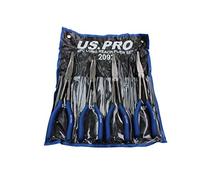US Pro - Set di 4 pinze a becchi extra lunghi da 28 cm, piegate e piegate a 90°