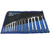 US PRO Tools 2242 - Set di 16 chiavi combinate SAE da 1/4" a 1 1/4"