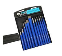 US PRO Tools 7117 - Set di punzoni e scalpelli a freddo, 12 pezzi