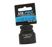 US PRO Tools - Bussola a percussione da 28 mm, attacco a 6 punti, esagonale, 3828