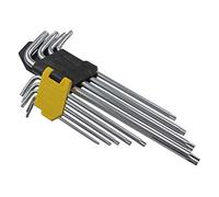 US PRO Tools - Set di chiavi a stella torx, extra lunghe, a prova di manomissione, 9 pezzi, T10 - T50 2236
