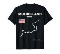 US road canyon drive mulholland divertente auto da corsa Maglietta