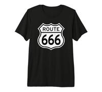 US Route 666 Road Segnale Devil S Highway AKA Route 491 Maglietta Premium