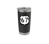 US Route 67 segno Bicchiere termico in acciaio inox doppia parete