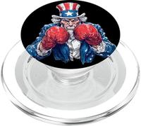 US Sam con guantoni da boxe per gli amanti dello sport e patriottici PopSockets PopGrip per MagSafe