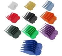 US! - Set di 10 protezioni per tagliacapelli per Ufree U-1257, guide di ricambio con codice colore, lunghezza: 1/16" a 1"