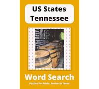 US States Tennessee Word Search Puzzle Book: Word Searches with Easy to Read Print about the Volunteers, Davey Crockett and Smokey Mountains and More ... for Vacations, Holidays and Free Times