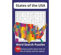 US States Word Search Puzzle Book: Word Searches with Easy to Read Print about State History and State Culture | 6x9 inches | 100+ Puzzles