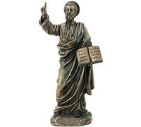 US Statuetta religiosa dell'apostolo San Pietro, in bronzo fuso a freddo, 21 cm
