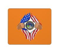 Us Strategic Command Emblem Blood Inside Me Mousepad Antiscivolo Tappetino per Mouse Bordi Cuciti Mouse Pad per Accessori Scrivania Gaming Casa 25X30Cm
