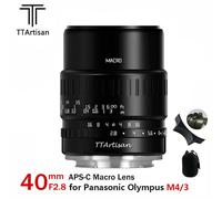 US TTartisan 40mm F2.8 APS-C MF Macro Lens for Panasonic Olympus M4/3 M43 mount