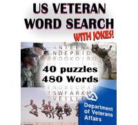 US Veteran Word Search with Jokes: 40 Progressive Difficulty Word Search Puzzles Perfect for Veterans, Adults, Teens, and Seniors | 480 Words total | ... for Relaxation and Improving Mental Health