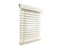 US Window And Floor 2" Faux Wood 87,3 cm L x 152,4 cm H, montaggio interno senza fili, 34,375 x 60, bianco