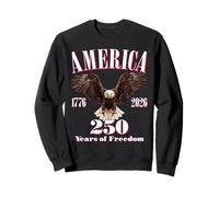 USA 250 Anni di libertà in America Bald Eagle Felpa
