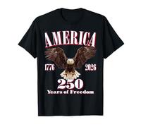 USA 250 Anni di libertà in America Bald Eagle Maglietta