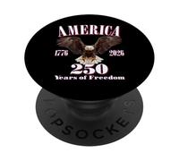 USA 250 anni di libertà in America Bald Eagle PopSockets PopGrip Adesivo