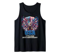 USA 250 ° Anniversario celebra Trendy Patriotic Proud Eagle Canotta