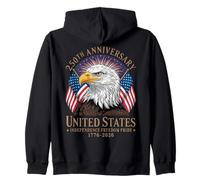USA 250° Anniversario Independence Freedom Pride Eagle Felpa con Cappuccio