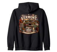 USA 250° Anniversario Vermont Pride Felpa con Cappuccio