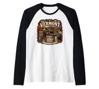 USA 250° Anniversario Vermont Pride Maglia con Maniche Raglan