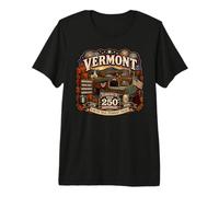 USA 250° Anniversario Vermont Pride Maglietta Premium