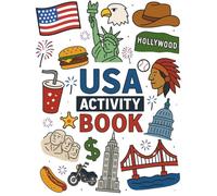 USA Activity Book: Fun Travel for Kids Ages 3-8: Puzzles, Coloring Pages, and Games to Keep Kids Busy on the Plane to USA or any destination!