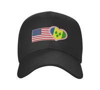 USA American And Saint Vincent And The Grenadines Flag Unisex Snapback cap Morbido Berretto da Baseball Moda Cappello Trucker per All'Aperto Tennis Sport