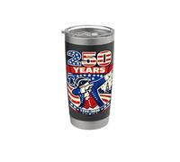 USA Anniversary Dabbing Zio Sam 250th America 4 luglio Bicchiere termico in acciaio inox doppia parete