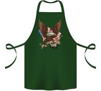 USA Aquila Bandiera America Patriottico Luglio 4th Cotone Grembiule 100% Organic