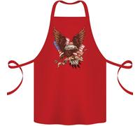 USA Aquila Bandiera America Patriottico Luglio 4th Cotone Grembiule 100% Organic
