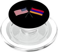 USA Armenia Bandiere incrociate Amicizia armena americana PopSockets PopGrip per MagSafe