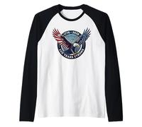 USA Bald Eagle 1776-2026 America 250 Anni Forte Maglia con Maniche Raglan