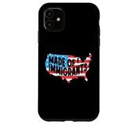 USA Bandiera Mappa Immigrati America Anti Razzismo Custodia per iPhone 11