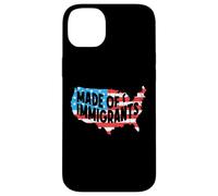 USA Bandiera Mappa Immigrati America Anti Razzismo Custodia per iPhone 14 Plus