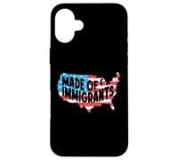 USA Bandiera Mappa Immigrati America Anti Razzismo Custodia per iPhone 16 Plus
