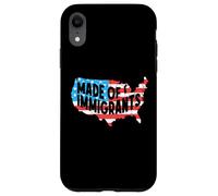 USA Bandiera Mappa Immigrati America Anti Razzismo Custodia per iPhone XR